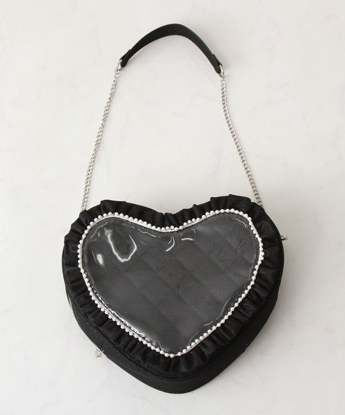 DearMyLove(ディアマイラブ)の「ハートパールキルティング痛バッグ(ショルダーバッグ・レディース・ブルー/ホワイト/ピンク/ブラック/パープル・FREE)」の8枚目の写真