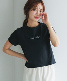 ニュアンスロゴコンパクトTシャツ 495369