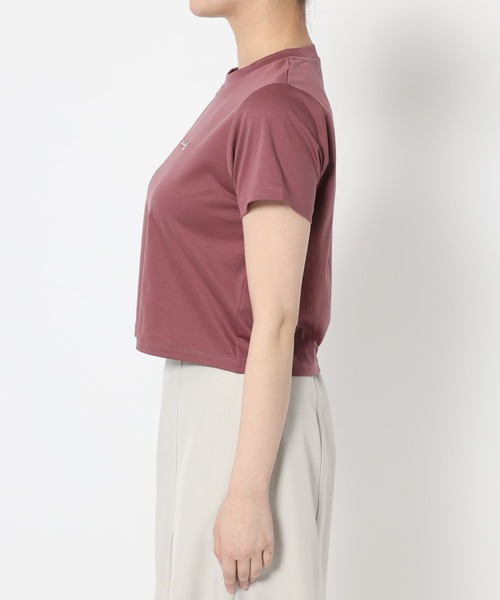 mysty woman（ミスティウーマン）の「ニュアンスロゴコンパクトTシャツ　495369（Tシャツ/カットソー・レディース・オフホワイト/グレイッシュブルー/ブラック/ピンク系その他・FREE）」の15枚目の写真