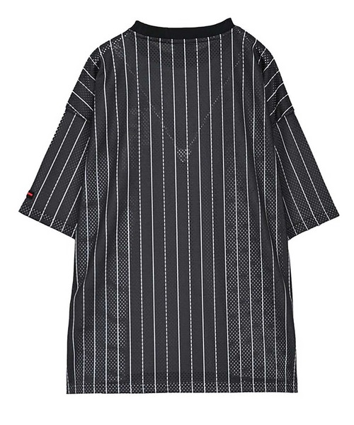 FUBU（ フブ）の「FUBU-Mesh Stripe T-shirts（Tシャツ/カットソー・メンズ・ホワイト/ブラック・M/L）」の3枚目の写真