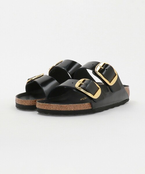 美品 BIRKENSTOCK ブラックサンダル 40ビューティーユースコラボ オールブラック！ビルケン×B&Y別注コラボレザーサンダルがクール