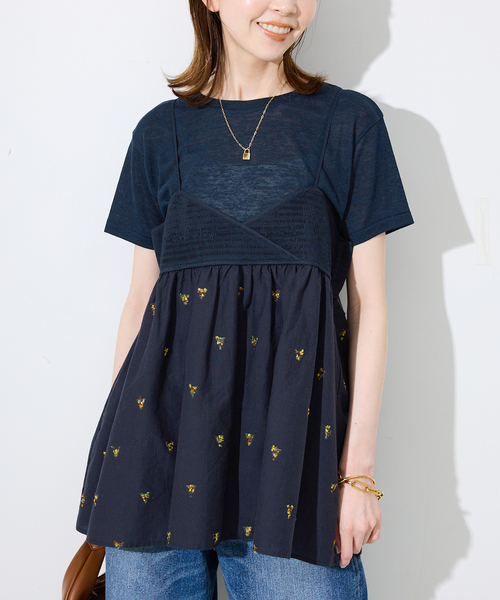 187t*美品 24SS イエナ IENA カットジャガードショートブラウス 187t*美品 24SS イエナ IENA カットジャガードショートブラウス