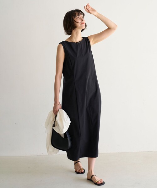 UNFILO(アンフィーロ)の「【GOCOCi/ワコール】FINE MOVE コクーンワンピース(ワンピース・レディース・カーキ系/ブラック系・SMALL/MEDIUM/LARGE)」の2枚目の写真