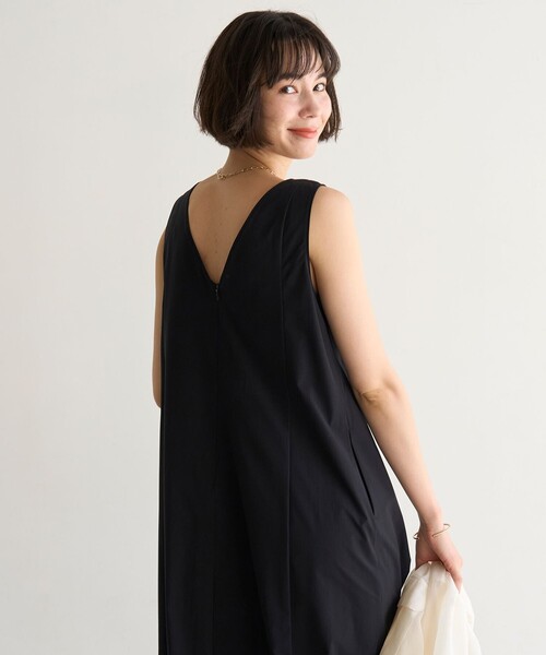 UNFILO(アンフィーロ)の「【GOCOCi/ワコール】FINE MOVE コクーンワンピース(ワンピース・レディース・カーキ系/ブラック系・SMALL/MEDIUM/LARGE)」の7枚目の写真