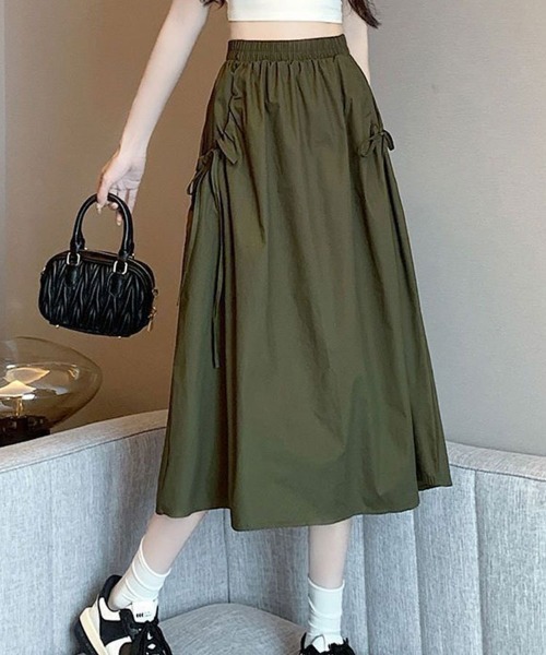 SallyLunn(サリーラン)の「フレアボリュームスカート(スカート・レディース・ホワイト/ベージュ/カーキ/ブラック・LARGE/MEDIUM)」の4枚目の写真