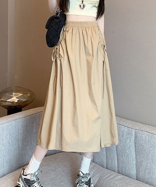 SallyLunn(サリーラン)の「フレアボリュームスカート(スカート・レディース・ホワイト/ベージュ/カーキ/ブラック・LARGE/MEDIUM)」の7枚目の写真