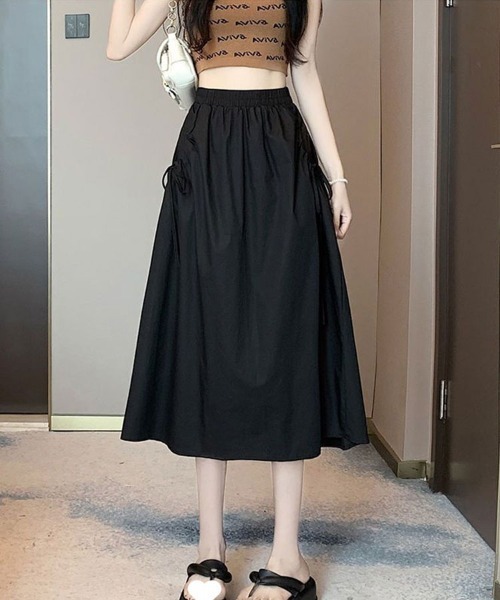 SallyLunn(サリーラン)の「フレアボリュームスカート(スカート・レディース・ホワイト/ベージュ/カーキ/ブラック・LARGE/MEDIUM)」の9枚目の写真