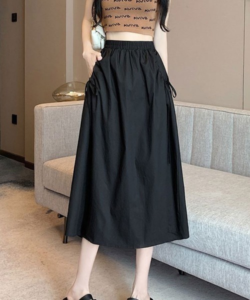 SallyLunn(サリーラン)の「フレアボリュームスカート(スカート・レディース・ホワイト/ベージュ/カーキ/ブラック・LARGE/MEDIUM)」の10枚目の写真