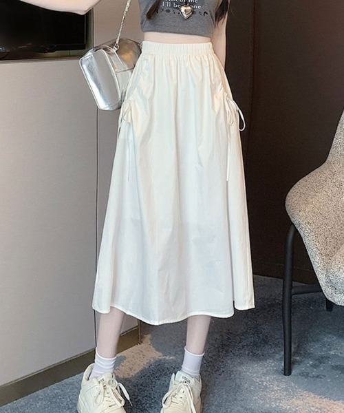 SallyLunn(サリーラン)の「フレアボリュームスカート(スカート・レディース・ホワイト/ベージュ/カーキ/ブラック・LARGE/MEDIUM)」の13枚目の写真
