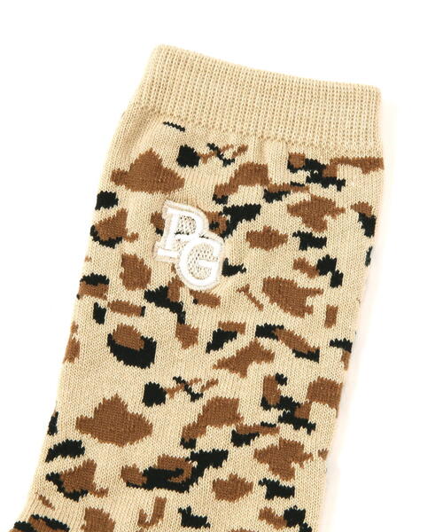 PEARLY GATES(パーリーゲイツ)の「【PEARLY GATES】ヒョウ柄ミドルソックス (MENS)(ソックス/靴下・メンズ・ダークインディゴブルー/ベージュ系その他・FREE)」の3枚目の写真