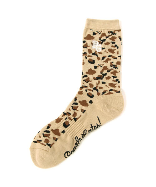 PEARLY GATES(パーリーゲイツ)の「【PEARLY GATES】ヒョウ柄ミドルソックス (MENS)(ソックス/靴下・メンズ・ダークインディゴブルー/ベージュ系その他・FREE)」の1枚目の写真