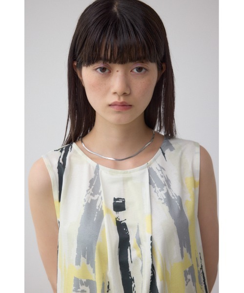 AZUL by moussy(アズールバイマウジー)の「C/Tシャーベットノースリーブトップス(Tシャツ/カットソー・レディース・ブラック/グレー/ホワイト系その他・FREE)」の10枚目の写真