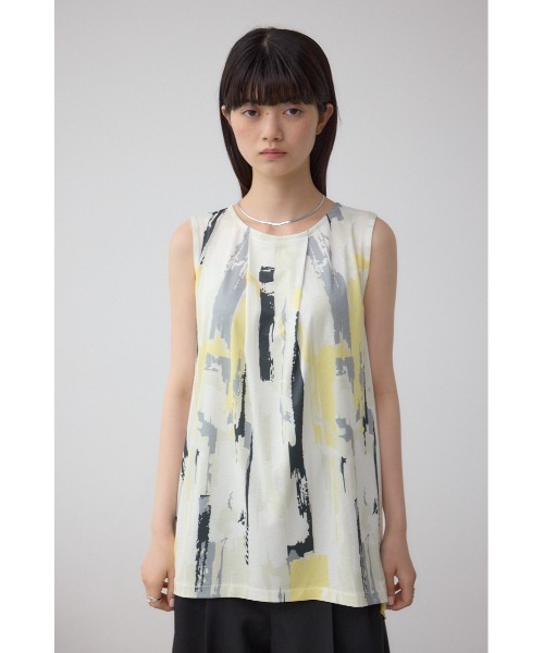 AZUL by moussy(アズールバイマウジー)の「C/Tシャーベットノースリーブトップス(Tシャツ/カットソー・レディース・ブラック/グレー/ホワイト系その他・FREE)」の13枚目の写真