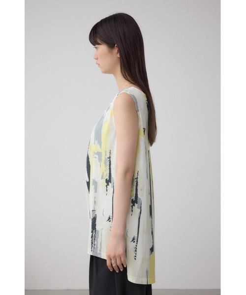 AZUL by moussy(アズールバイマウジー)の「C/Tシャーベットノースリーブトップス(Tシャツ/カットソー・レディース・ブラック/グレー/ホワイト系その他・FREE)」の14枚目の写真