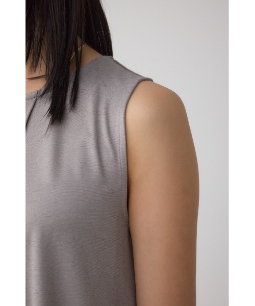 AZUL by moussy(アズールバイマウジー)の「C/Tシャーベットノースリーブトップス(Tシャツ/カットソー・レディース・ブラック/グレー/ホワイト系その他・FREE)」の6枚目の写真