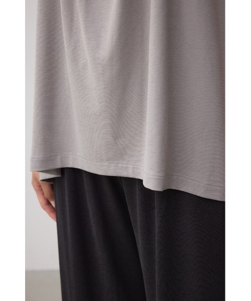AZUL by moussy(アズールバイマウジー)の「C/Tシャーベットノースリーブトップス(Tシャツ/カットソー・レディース・ブラック/グレー/ホワイト系その他・FREE)」の7枚目の写真
