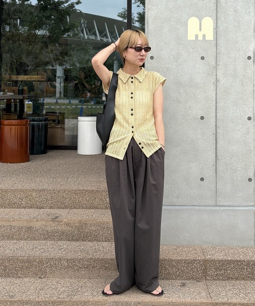 feepur（フェピュール）の「トライアングルショルダーバッグ（ショルダーバッグ・レディース・ブラック/アイボリー・FREE）」の14枚目の写真