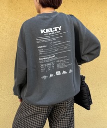 【KELTY】≪限定別注≫ バックプリントロゴ ピグメントダイスウェット　/ビンテージ/ヴィンテージ/Vintage加工