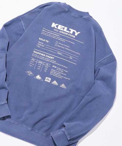KELTY（ケルティ）の「【KELTY】≪限定別注≫ バックプリントロゴ ピグメントダイスウェット　/ビンテージ/ヴィンテージ/Vintage加工（スウェット・レディース・ブラック/ネイビー/ベージュ・S/M/L/XS）」の10枚目の写真