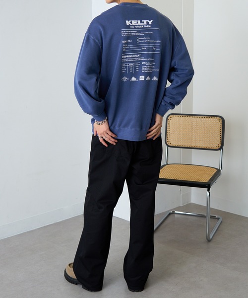 KELTY（ケルティ）の「【KELTY】≪限定別注≫ バックプリントロゴ ピグメントダイスウェット　/ビンテージ/ヴィンテージ/Vintage加工（スウェット・レディース・ブラック/ネイビー/ベージュ・S/M/L/XS）」の8枚目の写真