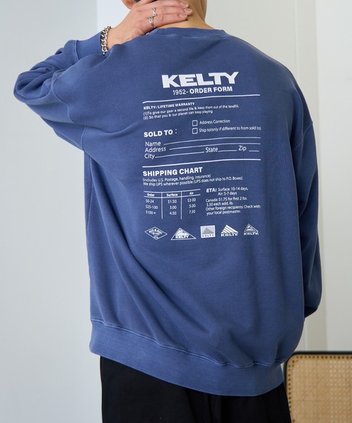 KELTY（ケルティ）の「【KELTY】≪限定別注≫ バックプリントロゴ ピグメントダイスウェット　/ビンテージ/ヴィンテージ/Vintage加工（スウェット・レディース・ブラック/ネイビー/ベージュ・S/M/L/XS）」の12枚目の写真