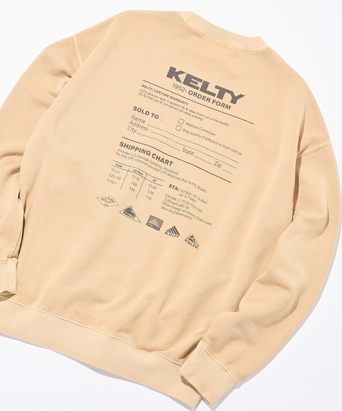 KELTY（ケルティ）の「【KELTY】≪限定別注≫ バックプリントロゴ ピグメントダイスウェット　/ビンテージ/ヴィンテージ/Vintage加工（スウェット・レディース・ブラック/ネイビー/ベージュ・S/M/L/XS）」の20枚目の写真