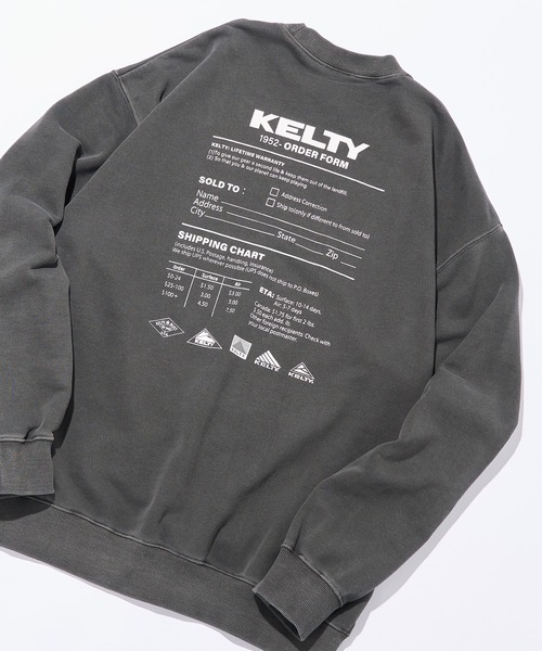 KELTY（ケルティ）の「【KELTY】≪限定別注≫ バックプリントロゴ ピグメントダイスウェット　/ビンテージ/ヴィンテージ/Vintage加工（スウェット・レディース・ブラック/ネイビー/ベージュ・S/M/L/XS）」の15枚目の写真