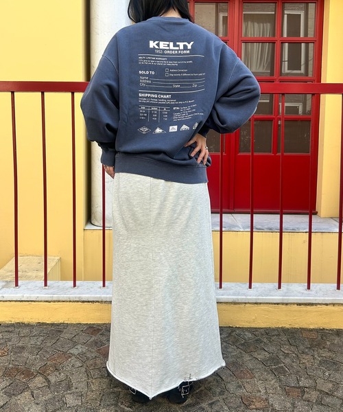 KELTY（ケルティ）の「【KELTY】≪限定別注≫ バックプリントロゴ ピグメントダイスウェット　/ビンテージ/ヴィンテージ/Vintage加工（スウェット・レディース・ブラック/ネイビー/ベージュ・S/M/L/XS）」の21枚目の写真