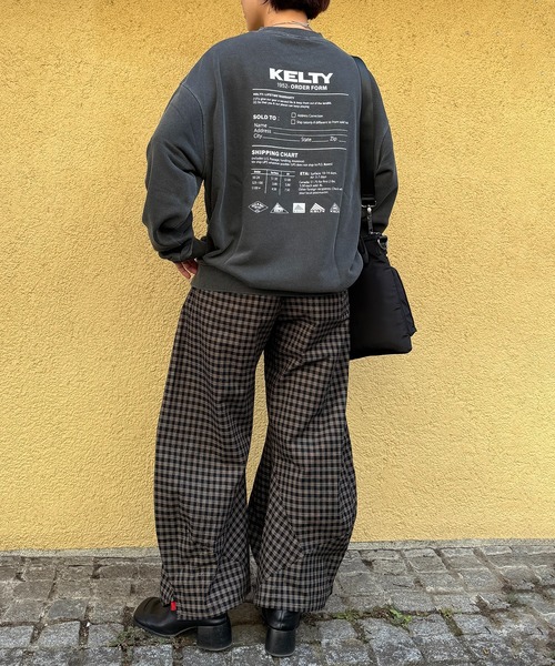 KELTY（ケルティ）の「【KELTY】≪限定別注≫ バックプリントロゴ ピグメントダイスウェット　/ビンテージ/ヴィンテージ/Vintage加工（スウェット・レディース・ブラック/ネイビー/ベージュ・S/M/L/XS）」の13枚目の写真