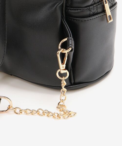 MAJESTIC LEGON（マジェスティックレゴン）の「チャームセットキルティングリュック（バックパック/リュック・レディース・アイボリー/ブラック・FREE）」の20枚目の写真