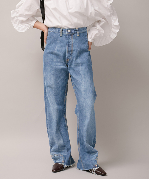 アップサイドダウンフレアデニムパンツ（デニムパンツ）｜Bonum