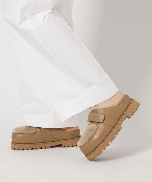 ODETTE E ODILE（オデットエオディール）の「ボリュームソールベルトサボ フラット30（その他シューズ・レディース・ベージュ/ブラック・35/37/36）」の3枚目の写真