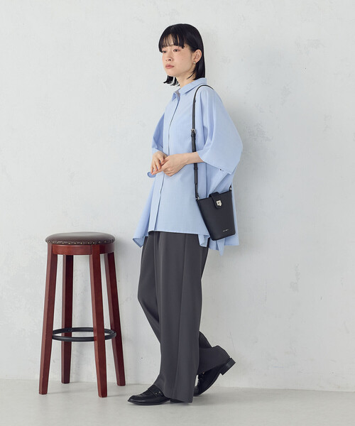 MONO　COMME CA（モノコムサ）の「バケツ型 ミニショルダー（ショルダーバッグ・レディース・モカ/ベージュ/ブラック・FREE）」の5枚目の写真