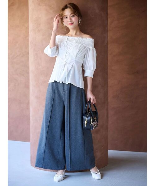 MERCURYDUO(マーキュリーデュオ)の「前後2WAYレースアップコルセットブラウス(シャツ/ブラウス・レディース・ブラウン/オフホワイト/ブルー・FREE)」の20枚目の写真