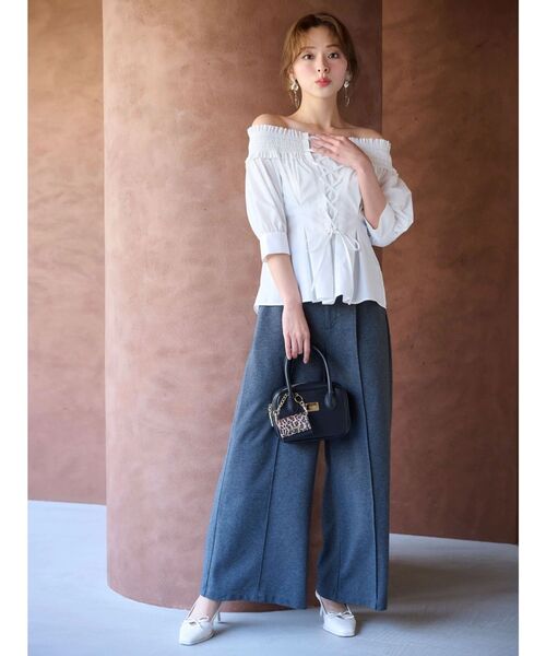 MERCURYDUO(マーキュリーデュオ)の「前後2WAYレースアップコルセットブラウス(シャツ/ブラウス・レディース・ブラウン/オフホワイト/ブルー・FREE)」の21枚目の写真