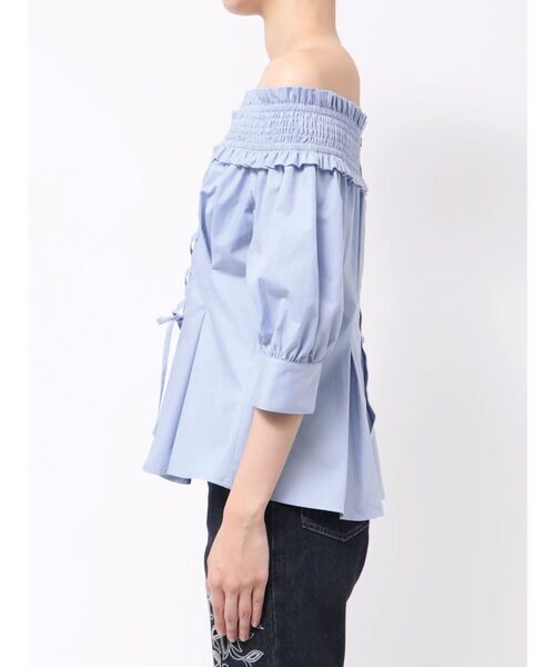 MERCURYDUO(マーキュリーデュオ)の「前後2WAYレースアップコルセットブラウス(シャツ/ブラウス・レディース・ブラウン/オフホワイト/ブルー・FREE)」の19枚目の写真