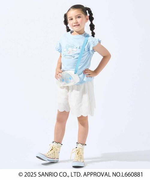 sanrio（サンリオ）の「【サンリオキャラクターズ】袖フリルTシャツ（Tシャツ/カットソー・キッズ・サックスブルー/パープル/ピンク・12/11/10）」の12枚目の写真