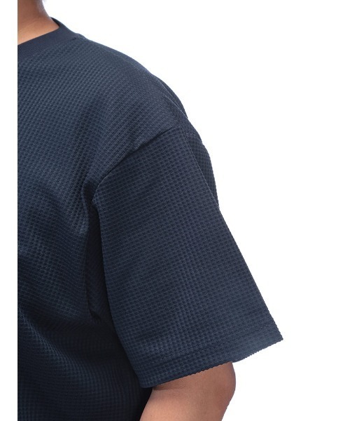 B&T CLUB(ビーティークラブ)の「ヘンリーネック 半袖 Tシャツ メンズ 大きいサイズ カジュアル B&T CLUB (ビーアンドティークラブ) SOLOTEX ワッフル(Tシャツ/カットソー・メンズ・ホワイト/カーキ/ブラック/ネイビー・X2(4L~5L)/X1(3L~4L)/X3(6L~7L)/X4(8L~9L))」の17枚目の写真