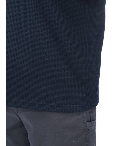 B&T CLUB(ビーティークラブ)の「ヘンリーネック 半袖 Tシャツ メンズ 大きいサイズ カジュアル B&T CLUB (ビーアンドティークラブ) SOLOTEX ワッフル(Tシャツ/カットソー・メンズ・ホワイト/カーキ/ブラック/ネイビー・X2(4L~5L)/X1(3L~4L)/X3(6L~7L)/X4(8L~9L))」の18枚目の写真