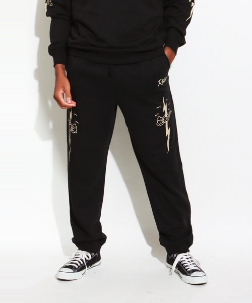 ROTAR(ローター)の「RT Ligtning SWEAT PT(スウェットパンツ・メンズ・ブラック/ミックスグレー・X-LARGE/LARGE/MEDIUM)」の4枚目の写真