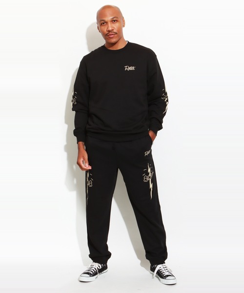 ROTAR(ローター)の「RT Ligtning SWEAT PT(スウェットパンツ・メンズ・ブラック/ミックスグレー・X-LARGE/LARGE/MEDIUM)」の12枚目の写真