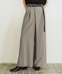HARE | 【SET UP対応】シックリラックスアシメワイドトラウザー(HARE)(スラックス)