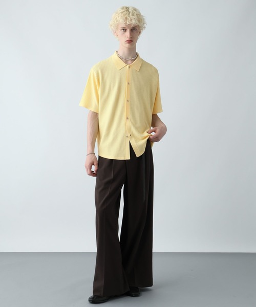 HARE(ハレ)の「【SET UP対応】シックリラックスアシメワイドトラウザー(HARE)(スラックス・メンズ・ブラウン/グレー/ブラック・FREE)」の9枚目の写真