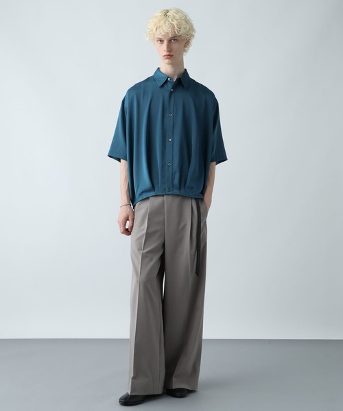 HARE(ハレ)の「【SET UP対応】シックリラックスアシメワイドトラウザー(HARE)(スラックス・メンズ・ブラウン/グレー/ブラック・FREE)」の14枚目の写真