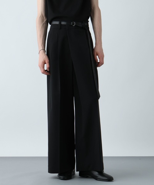 HARE(ハレ)の「【SET UP対応】シックリラックスアシメワイドトラウザー(HARE)(スラックス・メンズ・ブラウン/グレー/ブラック・FREE)」の15枚目の写真