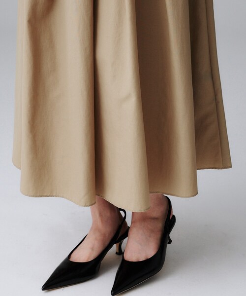 UNTITLED(アンタイトル)の「【はっ水/ナイロン/後ろウエストゴム】タスランフレアスカート(スカート・レディース・ブラック/ベージュ・42/00/01/02/03/04/44/46/48/50)」の18枚目の写真