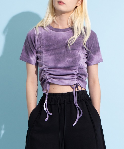 タイダイ柄ドロストトップス（Tシャツ/カットソー）｜PUNYUS