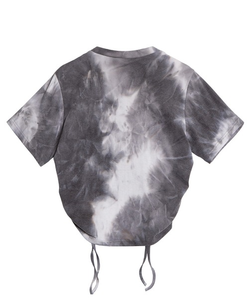 PUNYUS（プニュズ）の「タイダイ柄ドロストトップス（Tシャツ/カットソー・レディース・ブラック/パープル・1/2/3/4）」の12枚目の写真