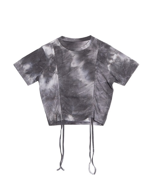 PUNYUS（プニュズ）の「タイダイ柄ドロストトップス（Tシャツ/カットソー・レディース・ブラック/パープル・1/2/3/4）」の13枚目の写真