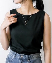 最終値下げ ✴︎drawers Boat Neck Tanktop プラム Boat Neck Top in Dark Blue